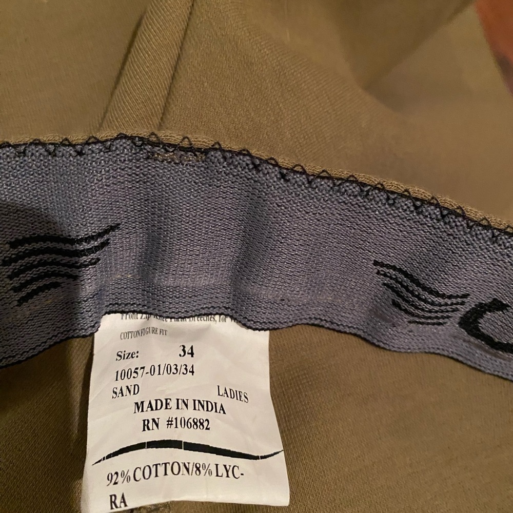 NWOT Tuff Rider Tan Riding Pant - Picture 2 of 6